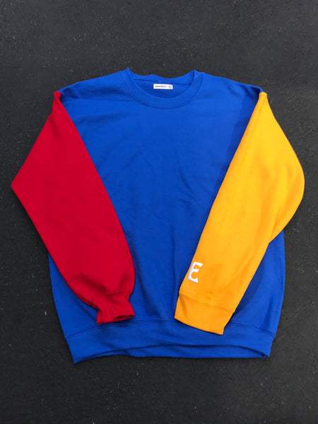 Enonymous? Tri-Color Crew Neck Sweatshirt