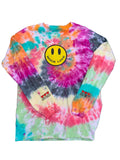 Tie dye ENONYMOUS? Much Love Smiley Face Long Sleeve Tee