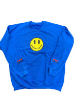Blue ENONYMOUS? Much Love Smiley Face Crewneck Sweatshirt