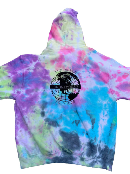 ENONYMOUS? Tie Dye "The World Is Yours" Hoodie